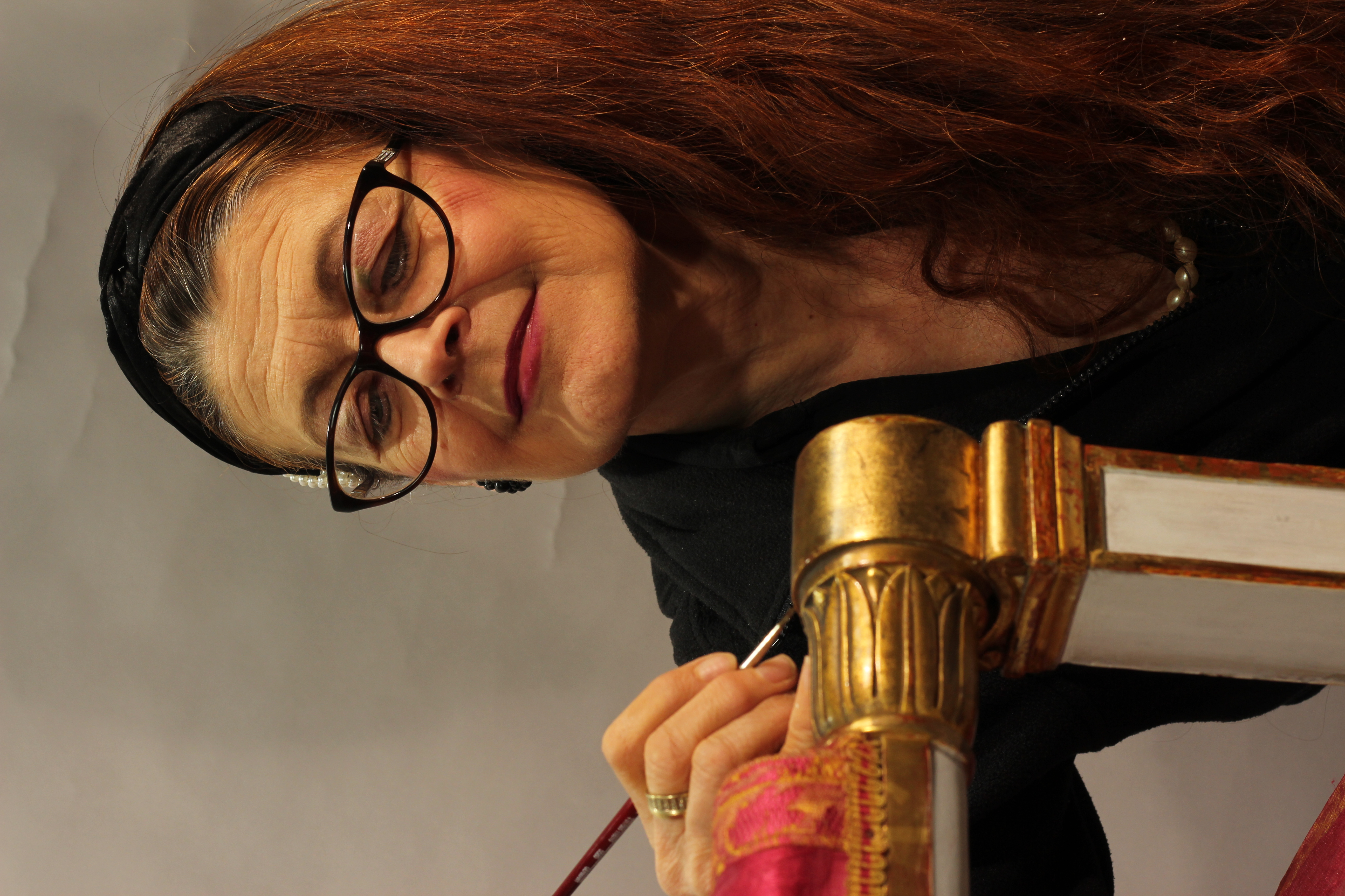 Astrid Mendes bei der Arbeit